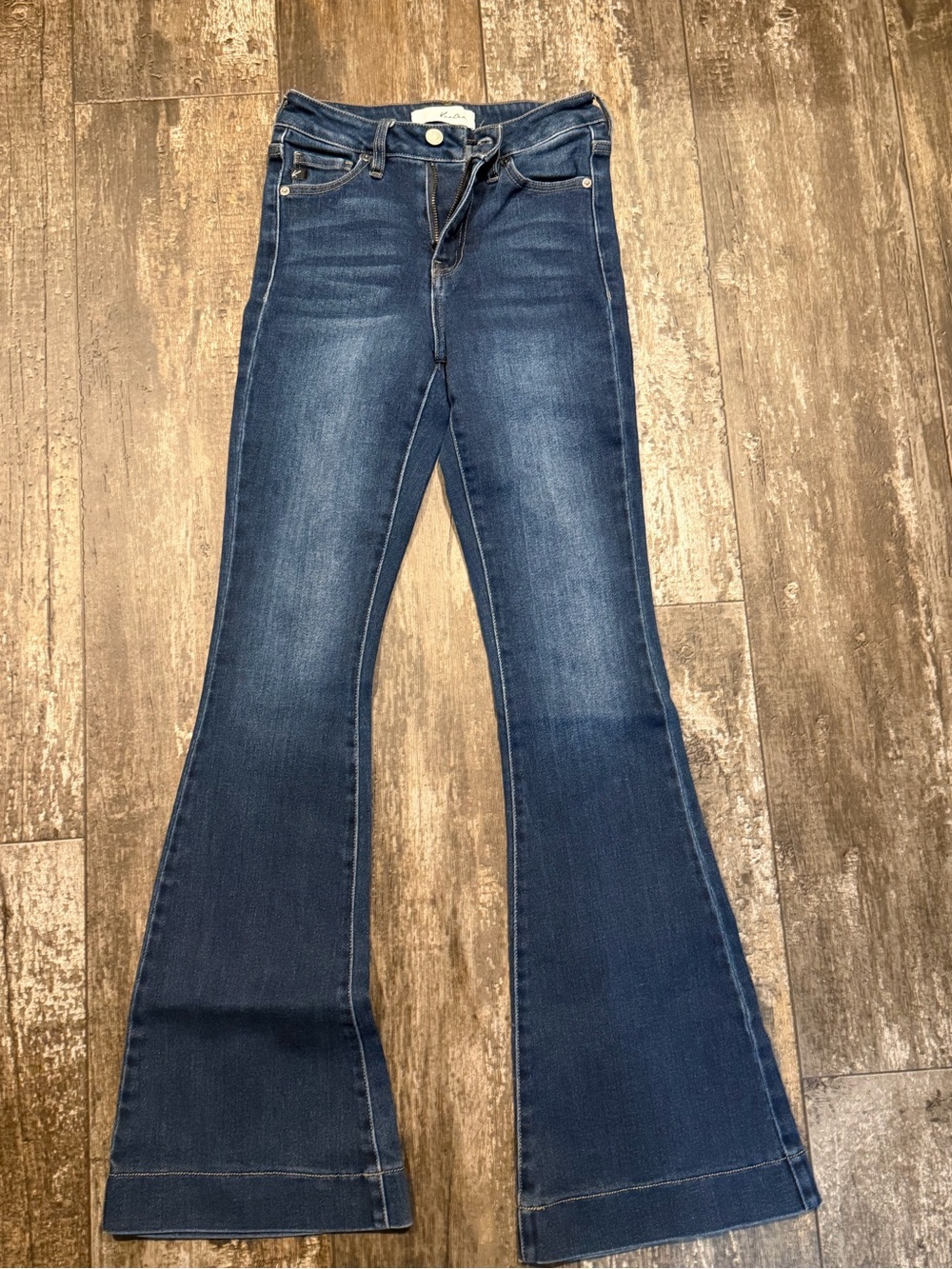 Kancan Dark Blue Women's Flare Jeans